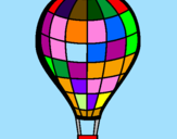 Disegno Pallone aerostatico pitturato su giulio