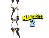 Disegno Madagascar 2 Pinguino pitturato su federico