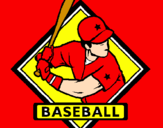 Disegno Logotipo baseball  pitturato su gerla