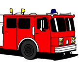 Disegno Camion dei pompieri pitturato su stefano e. campagnolo
