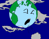 Disegno Terra malata  pitturato su salima97