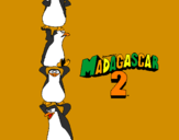 Disegno Madagascar 2 Pinguino pitturato su Gaia