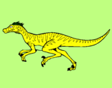 Disegno Velociraptor  pitturato su NICHOLAS