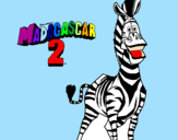 Disegno Madagascar 2 Marty pitturato su ilaria