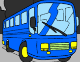 Disegno Bus pitturato su samuel ruso loris
