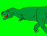 Disegno Tyrannosaurus Rex  pitturato su VINCENZO