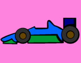 Disegno Formula 1 pitturato su irene 4 anni