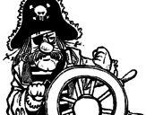Disegno Capitano dei pirati  pitturato su federico riva