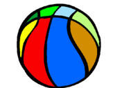 Disegno Pallone da pallacanestro pitturato su vincenzo d...