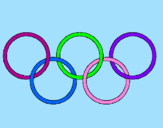 Disegno Anelli dei giochi olimpici  pitturato su Jessi12ca