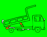 Disegno Camion da carico  pitturato su luigi