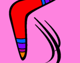 Disegno Boomerang pitturato su LORENZO