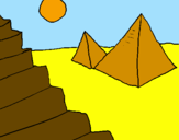 Disegno Piramidi pitturato su elena.s