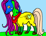 Disegno Pony pitturato su ang.3