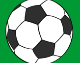 Disegno Pallone da calcio II pitturato su chicco