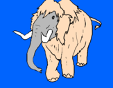 Disegno Mammuth II pitturato su anna gaia