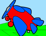 Disegno Piccolo aereo pitturato su ludovico6