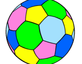 Disegno Pallone da calcio II pitturato su aaaa