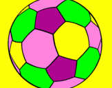 Disegno Pallone da calcio II pitturato su aaaa