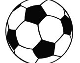 Disegno Pallone da calcio II pitturato su antonio