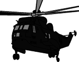 Disegno Elicottero di salvataggio  pitturato su simone
