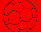Disegno Pallone da calcio II pitturato su paolo