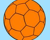 Disegno Pallone da calcio II pitturato su enrico