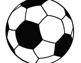 Disegno Pallone da calcio II pitturato su marco