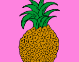Disegno ananas  pitturato su ilaria2