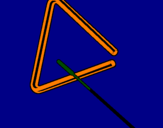 Disegno Triangolo pitturato su sara