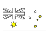 Disegno Australia pitturato su magda