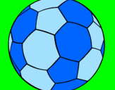 Disegno Pallone da calcio II pitturato su DOMENICO