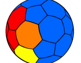 Disegno Pallone da calcio II pitturato su stefi topo