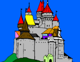 Disegno Castello medievale  pitturato su SYTYRW