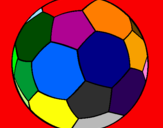 Disegno Pallone da calcio II pitturato su VINCENZO
