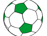 Disegno Pallone da calcio II pitturato su FOCE NUOVA C