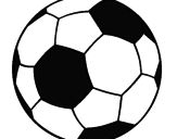 Disegno Pallone da calcio II pitturato su federica