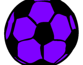 Disegno Pallone da calcio pitturato su inter alè