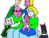 Disegno Famiglia pitturato su ELISA