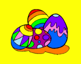 Disegno Uovo di Pasqua pitturato su  MaRtY 12