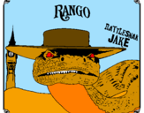 Disegno Rattlesmar Jake pitturato su ric