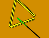 Disegno Triangolo pitturato su serena