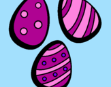 Disegno Uovo di Pasqua IV pitturato su cleofe
