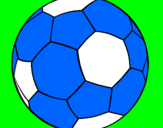 Disegno Pallone da calcio II pitturato su Ivan