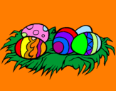 Disegno Uovo di Pasqua II pitturato su beatrice uovo