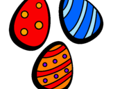 Disegno Uovo di Pasqua IV pitturato su merty