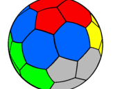 Disegno Pallone da calcio II pitturato su FRANCESO