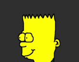 Disegno Bart pitturato su bryan
