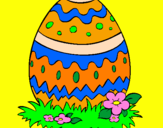 Disegno Uovo di Pasqua 2 pitturato su auri2008angi