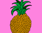 Disegno ananas  pitturato su Ami    Jovani